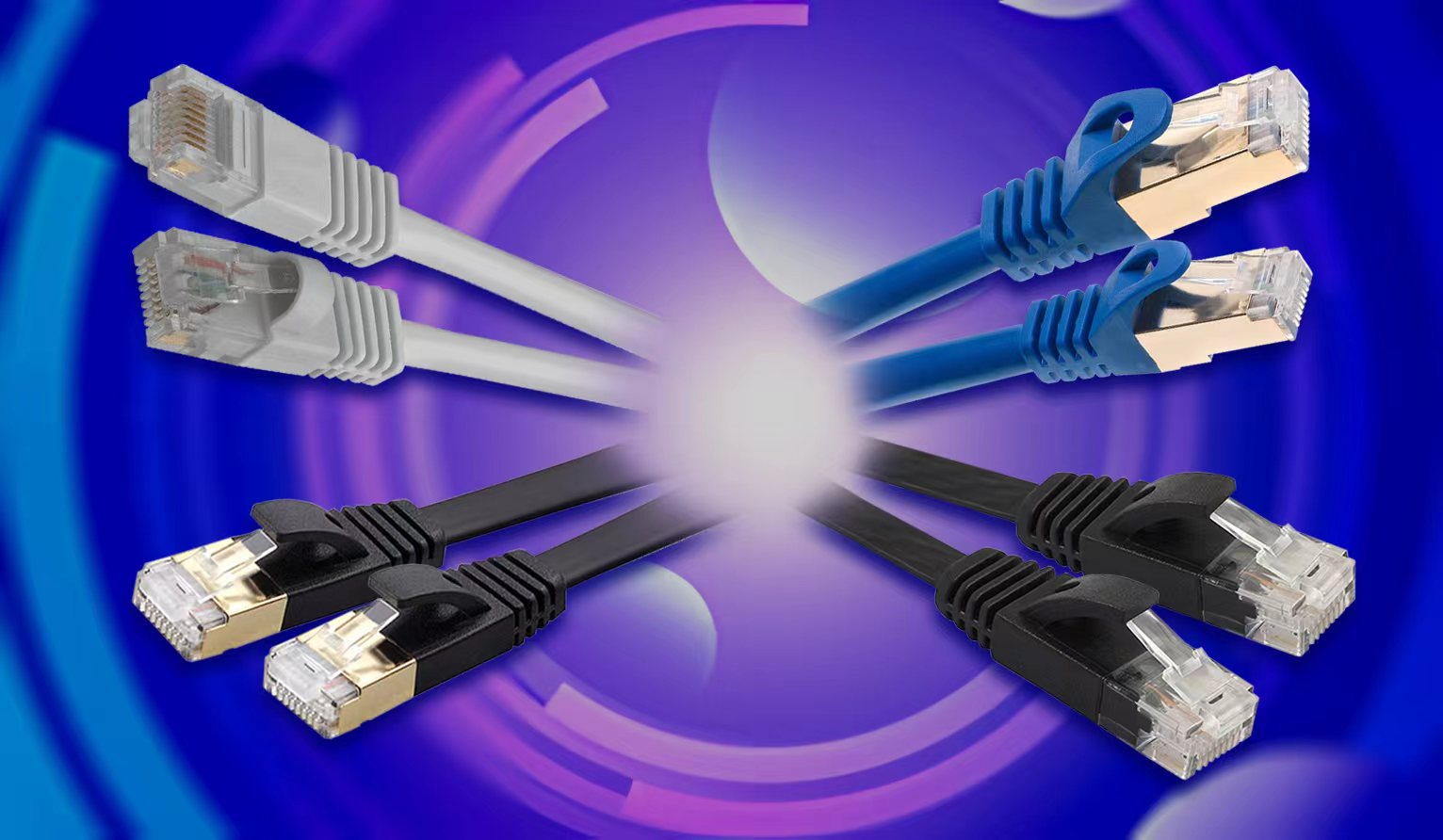 Category 7 features CAT7 on its PVC outer sheath